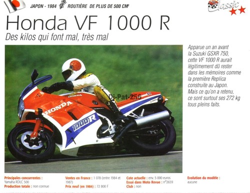 Fiche moto honda 1000 r - :,