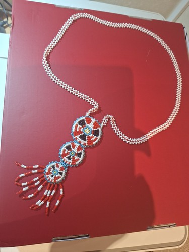 Collier amerindien perles - collier,