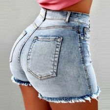 Femme Sexy Jean Vintage Shorts Taille Haute Court Décontracté Été Neuf
