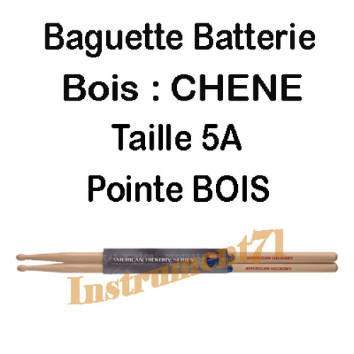 Paire baguettes batterie - 1,