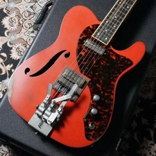 (Guitares Mule Resophonic) Mulecaster Red Italian Tort PG Hipshot Bender d'oc...