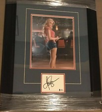 JESSICA SIMPSON FRAMED 8X10 PHOTO WITH SIGNED CUT BECKETT BAS CERTIFIED