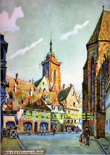 Colmar soir été - -, en