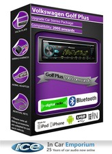 VW Golf Plus Radio DAB, Lecteur CD USB AUX Pioneer, Kit Bluetooth