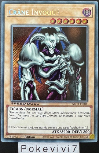 Carte crâne invoque - carte,