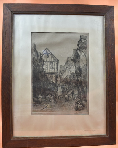 Gravure 1939 rue saint - gravure,