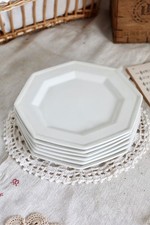 6 assiettes à dessert plates