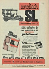 PUBLICITÉ DE PRESSE 1961 AUTOFLASH SL BISCOTTES SAINT-LUC