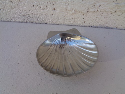 Vide poche coquillage métal