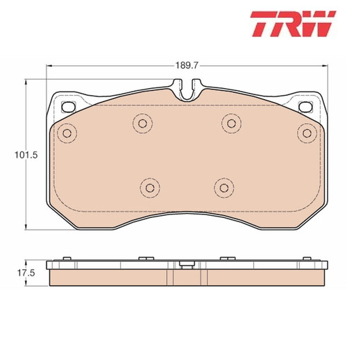 Brake pad set - pad,