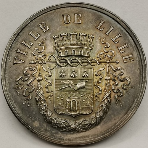 Medaille argent ville lille - medaille,