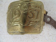 Ancienne plaque de taxe fiscale pour vélo 1937