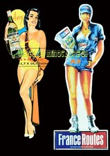 Pin up BERGER  + France Routes - a découper  ou pas !!-affiche plastifiée