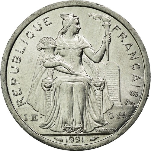 Monnaie french polynesia 2 - monnaie,,