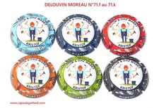Série de 6 Capsules de champagne - DELOUVIN MOREAU  N°71.f au 71.k