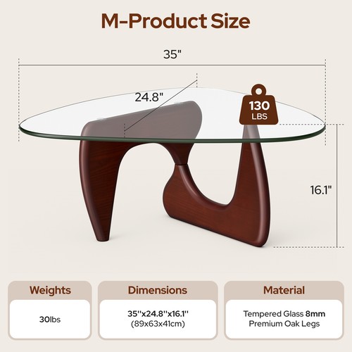 Noguchi style glass - style, coffee