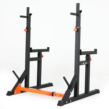 ISE Supports Réglable de Rack Squat Multifonction Barbell, Musculation 