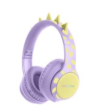 Casque Bluetooth Dino Enfant Avec Limitateur Décibels Sans Fil + Câble Aux Neuf
