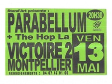 FLYER - PARABELLUM : EN CONCERT LIVE A MONTPELLIER ( FRANCE ) 2011 MINI AFFICHE