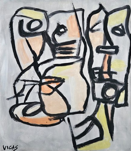 Peinture huile abstraite - peinture,