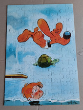 Ancien puzzle BD Boule et Bill de 1980, 80 pièces. Le plongeon de Bill. Roba