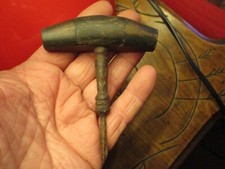 Ancien outil Relieur Bourrelier Tarvail du Cuir ou Menuisier Ebeniste : Pointeau