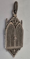 pendentif médaille religieuse triptyque calice 1895