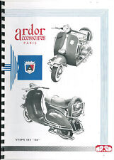 Catalogue d'accessoires ARDOR pour VESPA 125 / 150 de 1951 à 1960 Reprint Repro