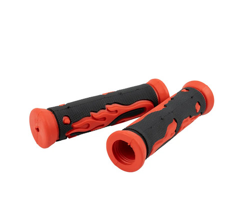 Custom bicycle grips flame - grips,