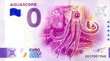 86 FUTUROSCOPE 16, Aquascope, 2025, Billet Euro Souvenir