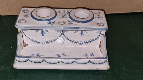 Ancien encrier faience - ancien,