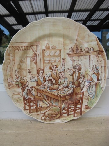 Assiette sarreguemines scenes - assiette,