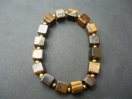 Bracelet perles cubes - cubes, œil