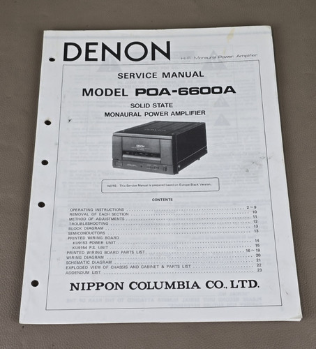 Denon solid state monaural - solid,
