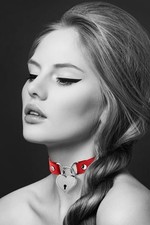 Collier Laqué Rouge Ou Noir