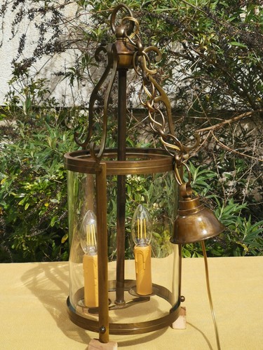 Lanterne bronze ancienne - bronze,