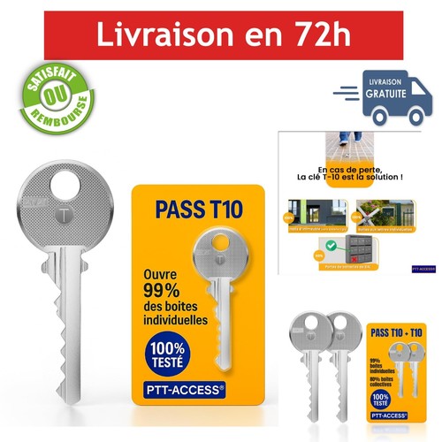 Clé pass ptt - clé, t10