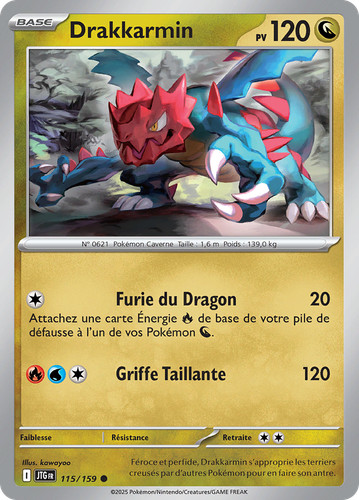Carte pokémon drakkarmin - carte,