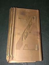 Lettres Alphabet Pochoirs En Laiton s'emboîte 80 mm