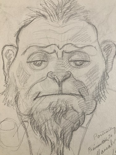 Dessin crayon portrait homme - portrait,