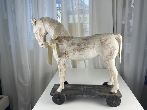 Cheval ancien bois sur - bois,