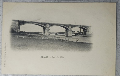 Cpa melun pont mée - pont,