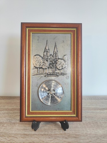 Ancien tableau étain - tableau, ville