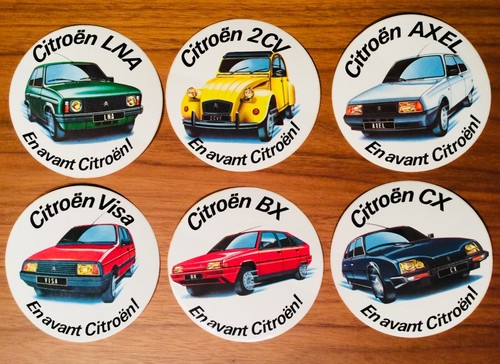 Lot autocollants citroën cx - lot, 6