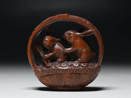 Ancien lapin japonais - , netsuke