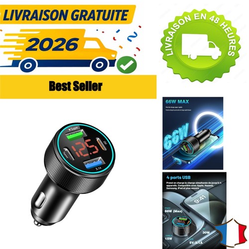 Chargeur allume cigare usb - chargeur,