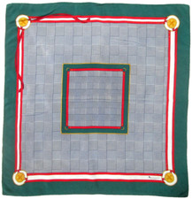 - AQUASCUTUM London  Foulard   soie  TBEG  vintage Scarf  81X85 cm