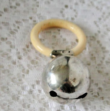 hochet bébé ancien argent