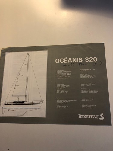 Océanis 320 beneteau - océanis, 1987