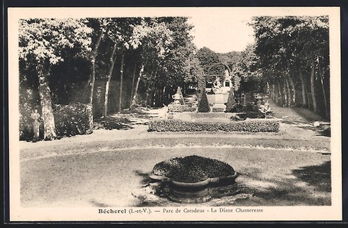 Cpa bécherel parc - parc, de